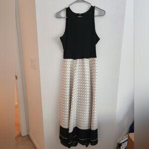 Ann Taylor black & gold dress (Sz 6)